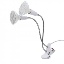 Flexible clip lamp 2x7W white