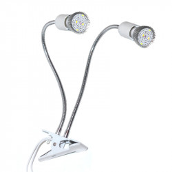 Flexible clip lamp 2x5W white