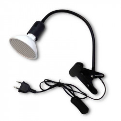 Flexible clip lamp 7W black