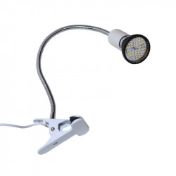 Flexible clip lamp 6W white