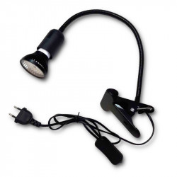 Flexible clip lamp 6W black